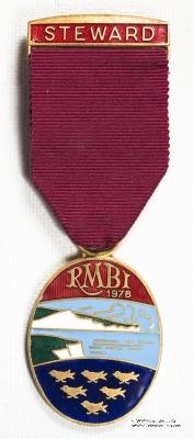 Знак RMBI 1978. STEWARD ROYAL MASONIC BENEVOLENT INST.  – Королевский Масонский Благотворительный институт