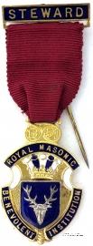 Знак RMBI 1951. STEWARD ROYAL MASONIC BENEVOLENT INST.  – Королевский Масонский Благотворительный институт
