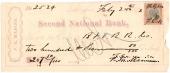 Банковский чек 1872 г.