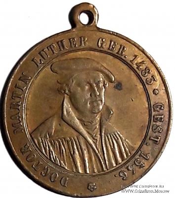 Медаль 400 лет со дня рождения Мартина Лютера. Германия