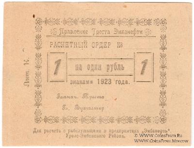 1 рубль 1923 г. (Гурьев)