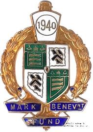 1940. Знак STEWARD Mark Benevolent Fund. 