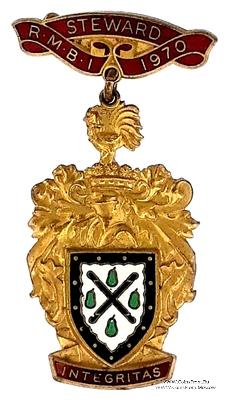 Знак RMBI 1970. STEWARD ROYAL MASONIC BENEVOLENT INST. – Королевский Масонский Благотворительный институт