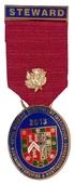 Знак RMBI 2013. STEWARD ROYAL MASONIC BENEVOLENT INST. – Королевский Масонский Благотворительный институт.