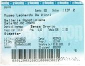 Билет 2020 г. (Музей Леонардо да Винчи)