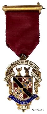 Знак RMBI 1915. STEWARD ROYAL MASONIC BENEVOLENT INST.  – Королевский Масонский Благотворительный институт